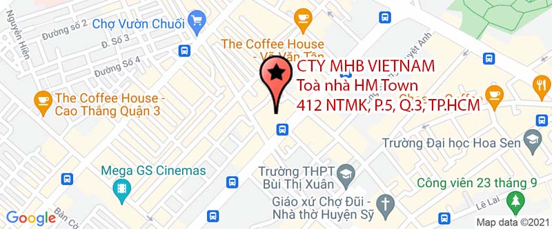 Bản đồ đến MHB Việt Nam